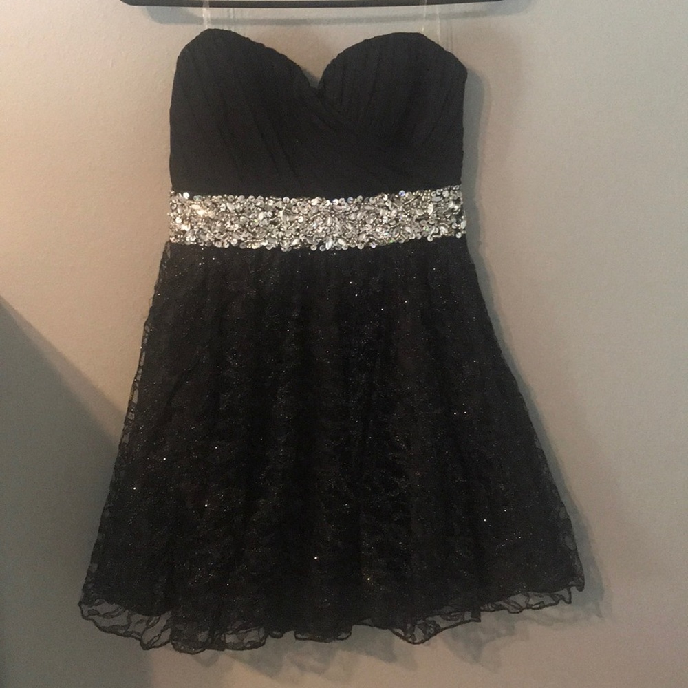 Short black formal dress